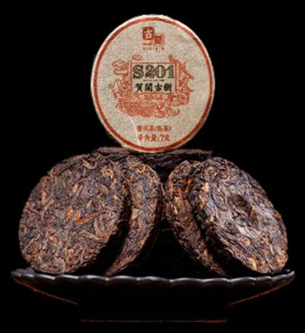 구모차엽 운남보이차 S201 하개 고수 숙차 소옥병 소타차 500g, 1개, 1개입