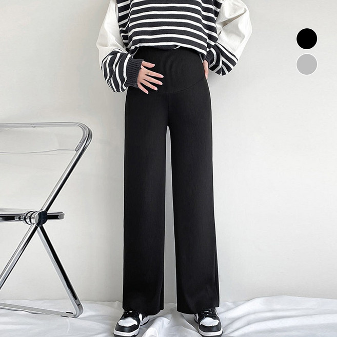 감성스터프 임산부 하이웨스트 와이드 임부복 팬츠