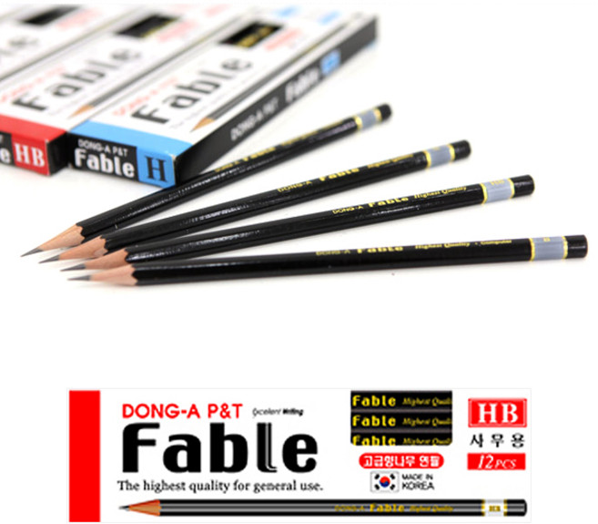 동아 파블 연필 12자루 HB, 색상, HB-12자루