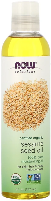 NOW Foods 나우솔루션 참기름 유기농 인증 8 fl oz (237 ml) 2팩, 237ml, 1개 - 쿠팡