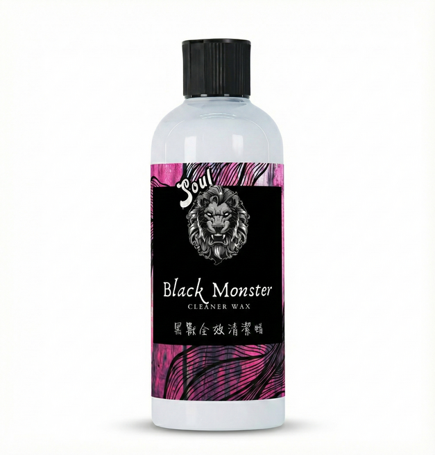 Soul Black Monster 全效清潔蠟 深層清潔不傷車漆 適用各種顏色車漆 輕鬆恢復愛車光澤, 1個, 400ml