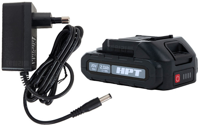 HPT 잭타입 배터리 2.0 충전기 1팩 세트 송풍기 드릴 호환 마끼다 호환, 1개