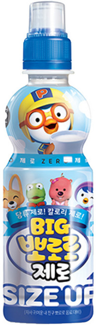 팔도 빅뽀로로 제로 밀크맛, 360ml, 16개
