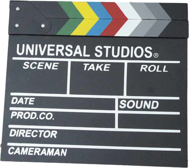 시그니프 무비 슬레이트 클래퍼보드 대형 나무 30x27cm 영화 소품, 1개, 클래퍼보드 (블랙) 대형