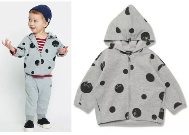 봄가을)동글전판나염후드점퍼(그레) 100호