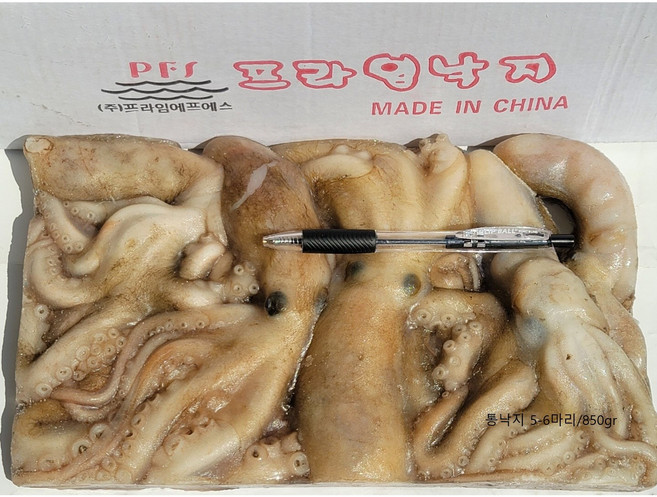프라임 냉동활낙지 / 절단낙지, 1개, 통낙지 6마리(850gr)