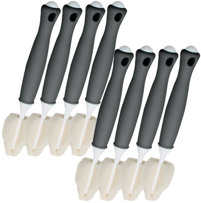 하이비 프리미엄 젖꼭지 세척솔, 8개, 그레이