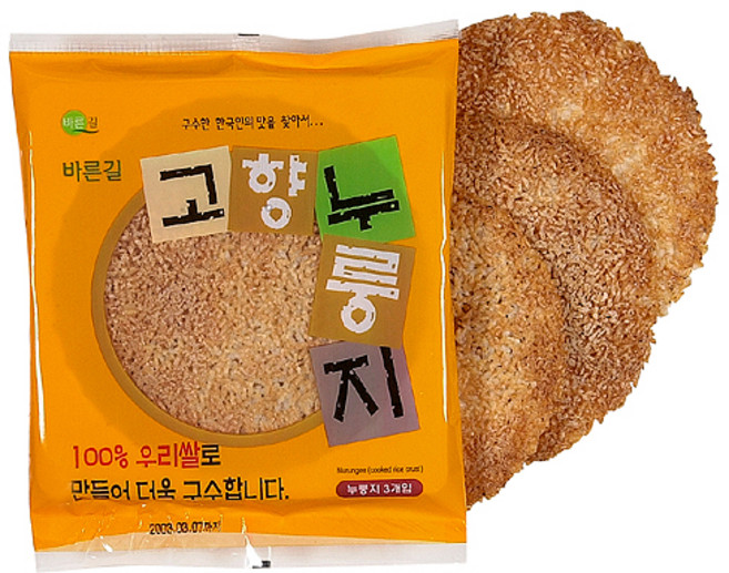 고향누룽지, 160*20, 1개, 160g
