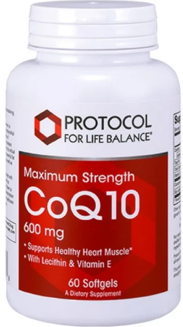 PROTOCOL FOR LIFE BALANCE CoQ10 600mg - with Vitamin E & Soy Lecithin - CoQ10 Supplement - Halal &, 60정, 1개 - 쿠팡
