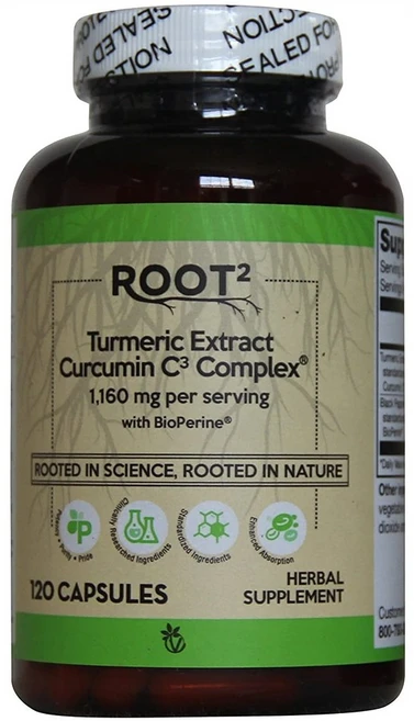 Vitacost Turmeric Extract Curcumin C3 Complex with Bioperine 비타코스트 터메릭 1160mg 120캡슐, 1개, 120정 - 쿠팡