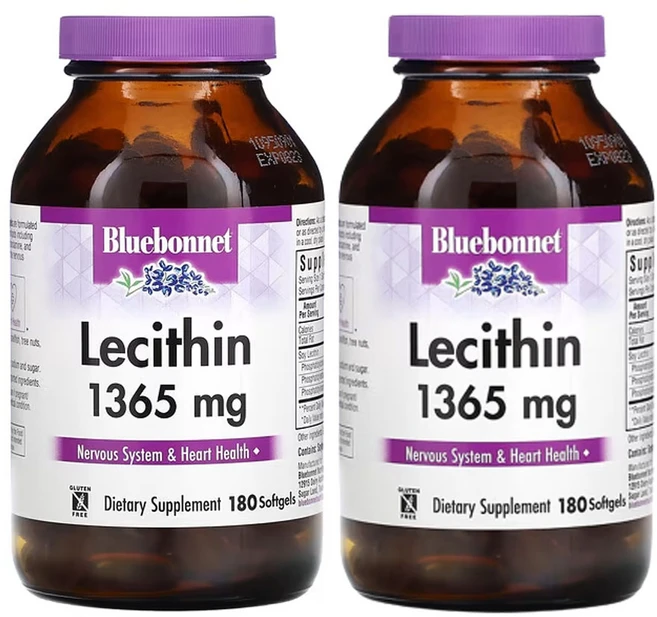 블루보넷 뉴트리션 레시틴 1 365mg 소프트젤 180정, 2개 - 쿠팡
