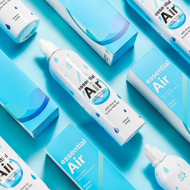 [6개] 지리에어 산소캔 프리미엄 청정공기 대용량 휴대용 공기캔 에센셜에어 645ml, 6개