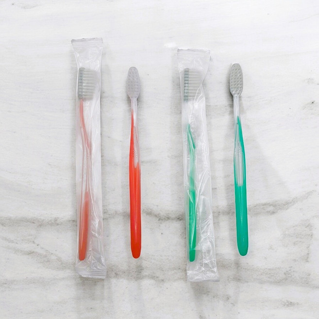 제이인터내셔널 일회용 칫솔 OPP포장 모텔 호텔 사우나 치과 업소용, 1개, 100개입