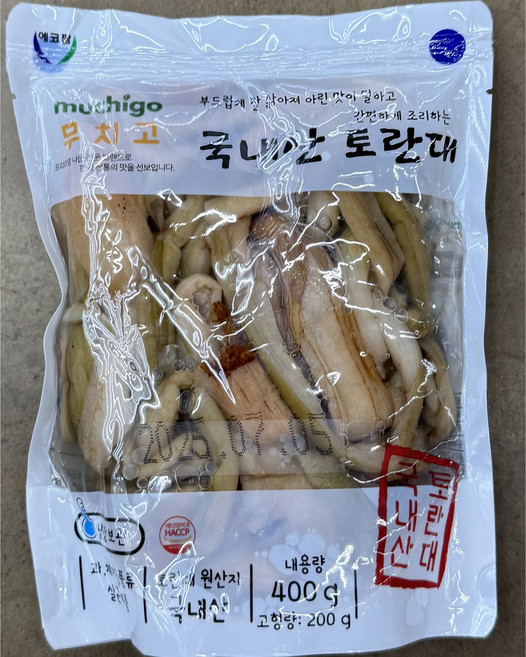 무치고 삶은토란대 (국내산) 400g, 2개