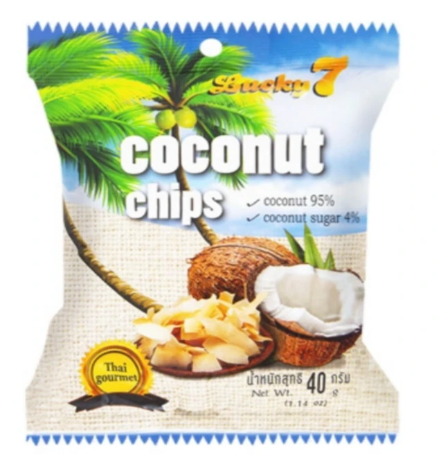 럭키7 코코넛칩, 10개, 32g - 쿠팡