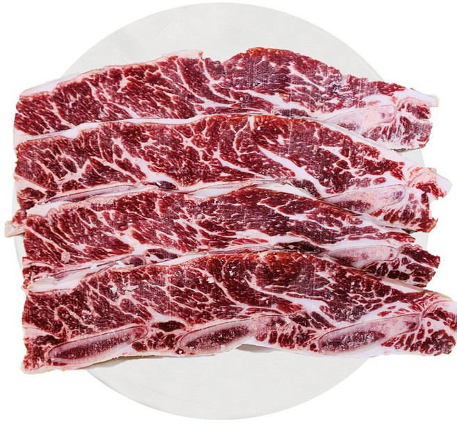 [집앞정육점]명절 선물세트 미국산 내셔널비프 LA갈비 2.5 kg 선물세트포장 부직포가방포함, 구이용