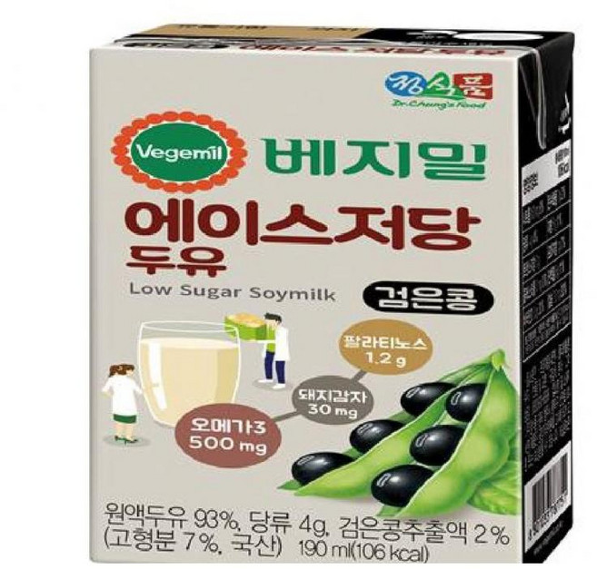 에이스저당두유팩 정식품 190mlx16개, 16개, 190ml