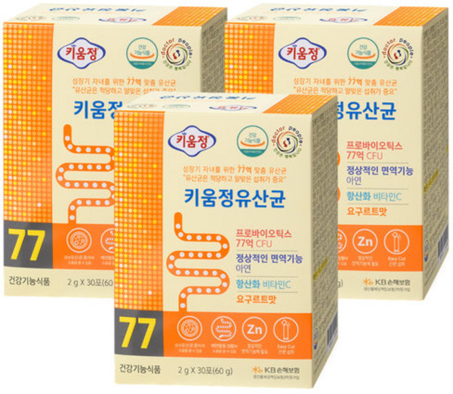 키움정 유산균 30p, 3개, 60g