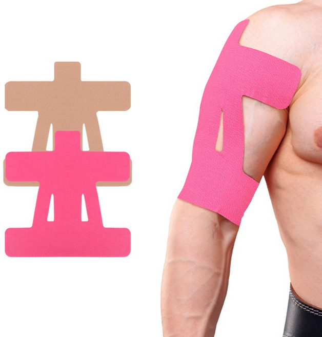 에코그린 어깨 근육 테이프 5p 스티커 타입 간편사용, red, 5개입, 1세트