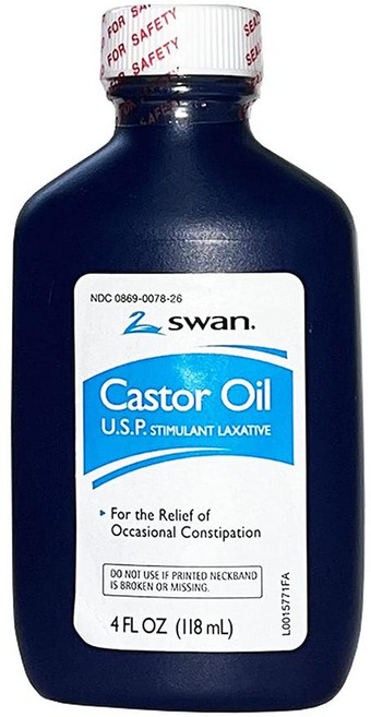 Swan 캐스터 오일 피마자유 식용 가능 100% 118ml, 1개