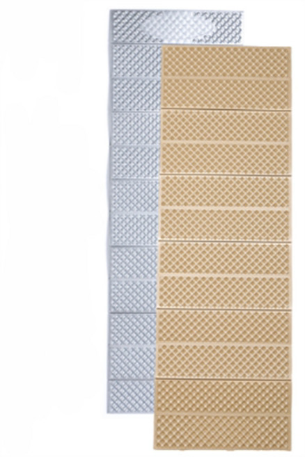 OWG 輕量鍍膜蛋巢睡墊 登山睡墊 泡棉睡墊, XPE款-奶茶(R值-2.1)