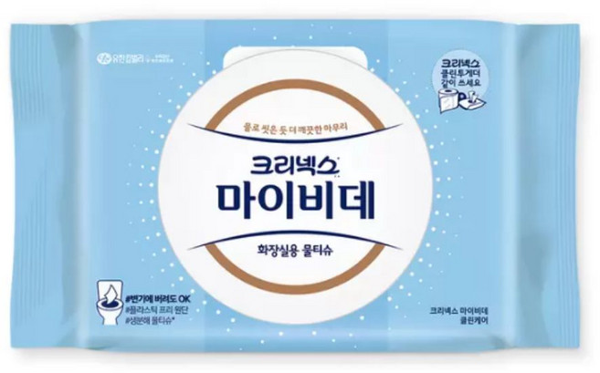 마이비데 화장실물티슈 캡형 60매, 1개, 60개입