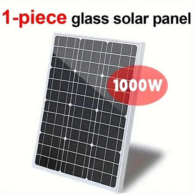 1000W 태양광 패널 12V 셀 고효율 전원 키트 휴대폰 RV 가정 캠핑 야외 배터리에 적합, 01 1000W
