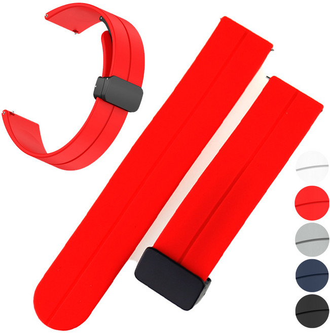 에코너 렉쏘N2 스포츠 스트랩 호환 마그네틱 우레탄밴드, 04  SIMZRE22 레드