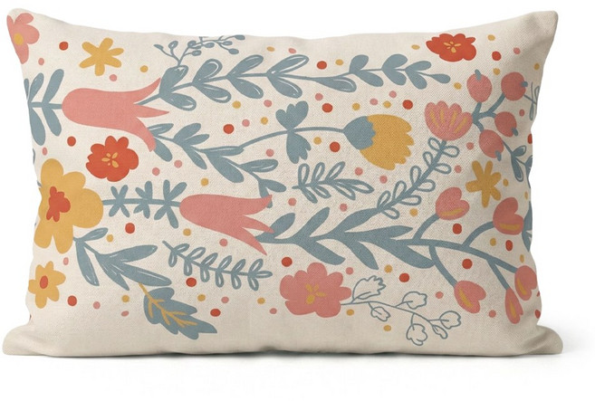 스타일K 한스 쇼파쿠션(솜+무료배송+by10AM 당일출고), 25 플라워