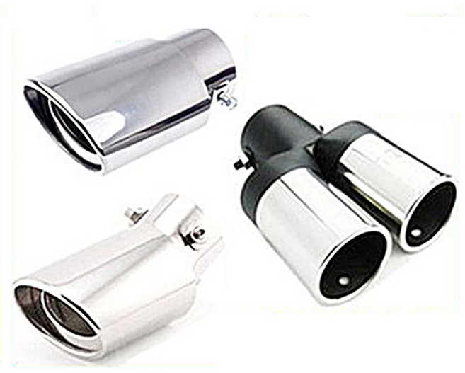 강력추천 녹슬지 않는 100% 스텐레이스 머플러 마후라 배기구 모음, 1,일자형(1구), 1개