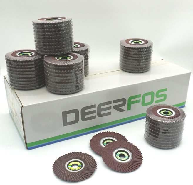 디어포스 날개사포 4인치 휠페파 해바라기페파 휠페이퍼, 100개