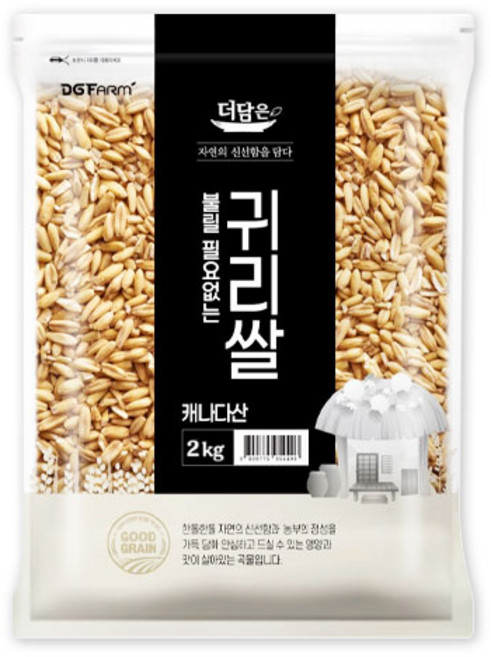 더담은 불릴필요없는 귀리쌀, 2kg, 1개