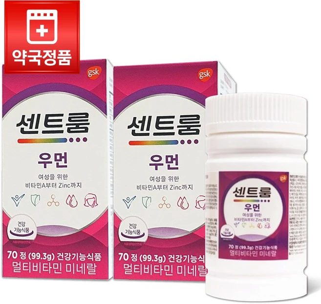 [약국정품] 센트룸 우먼 더블업 (총140정) 구. 우먼, 70정, 2개 - 쿠팡