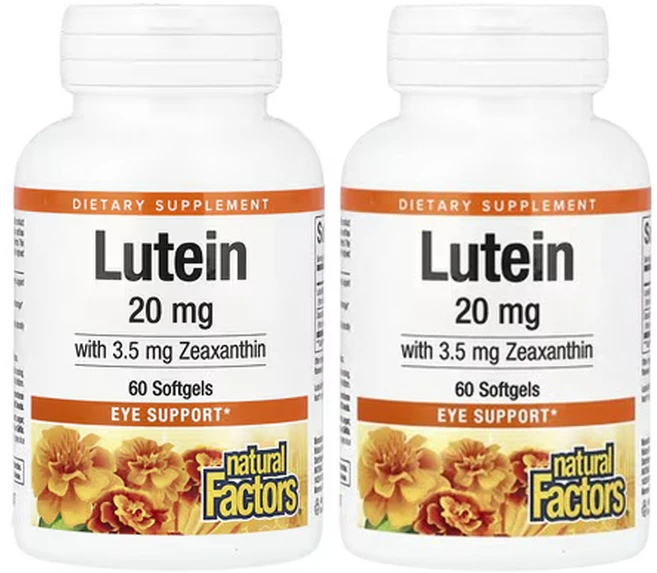 네츄럴팩터스 루테인 20mg 소프트젤 60정, 2개 - 쿠팡