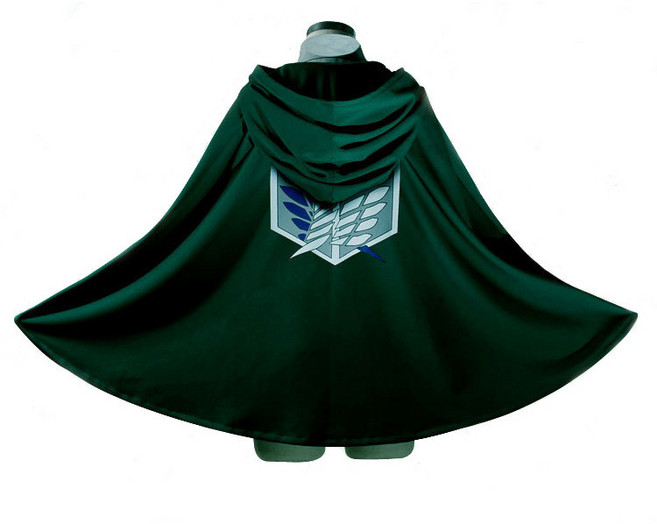 진격의거인 조사병단 후드 망토 로고 코스프레 애니메이션 체육대회 졸업사진 코스튬 의상