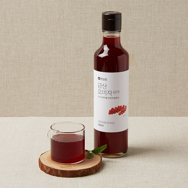 한살림 무농약 금산오미자 원액 유기농 설탕을 곁들인! 인위적 첨가물 NO!, 1개, 1개입, 480mg