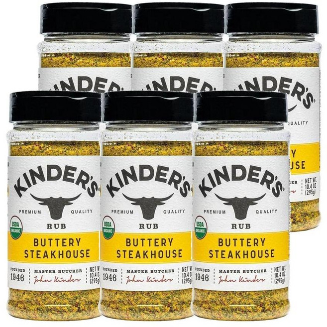 Kinder's 킨더스 버터리 스테이크하우스 시즈닝 295g, 6개