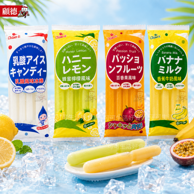 Chiao-E 巧益風味棒, 1個, 510ml, (香蕉牛奶風味冰棒)_巧益
