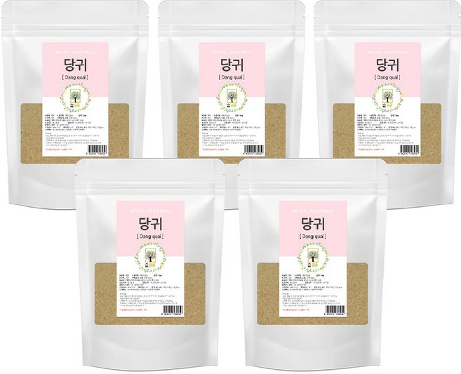 천연팩 당귀가루 50g 숲으로허브 곡물팩 당귀팩, 5개, 1개입