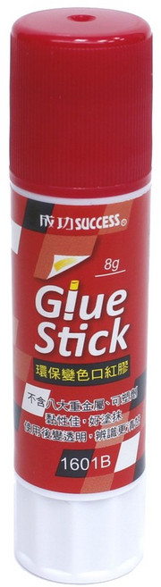 成功SUCCESS環保變色口紅膠 變色顯示 安全無毒 學生辦公必備, 1個, 變色口紅膠8g