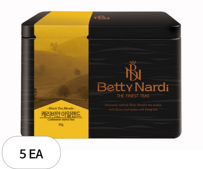 베티나르디 캐리비안 아일랜드 캔, 80g, 1개입, 5개