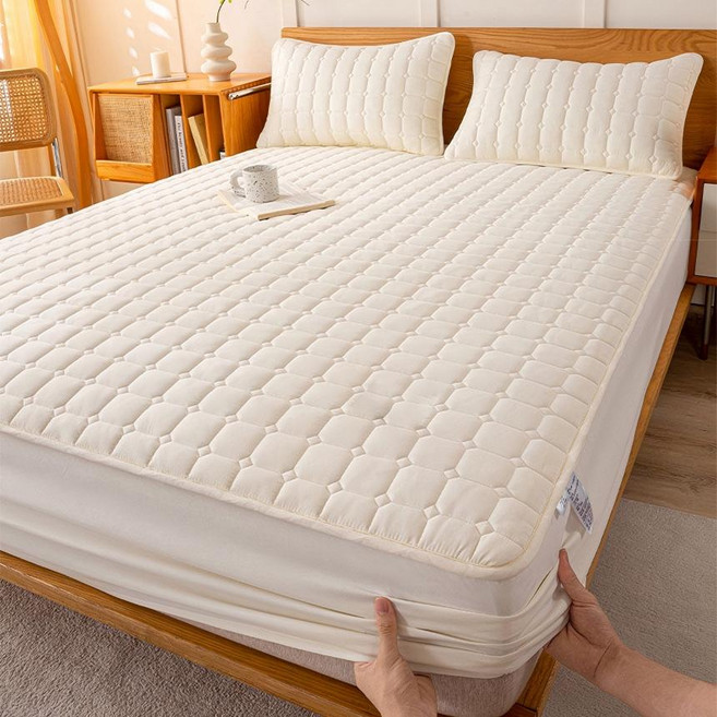 MIFAN 사계절 콩섬유 누빔 매트리스 커버 프리미엄 침대커버