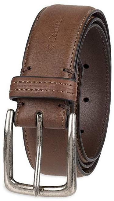 Columbia 남성용 스탠다드 트리니티 로고 벨트 싱글 프롱 버클 브라운 M 34-36 US 117376