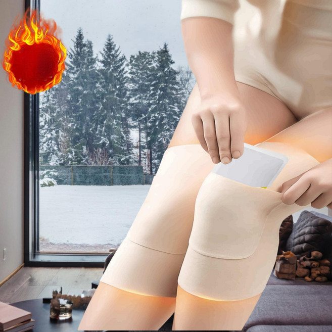 1+1 무릎토시 핫팩 포켓 주머니 레깅스 보온 찜질 보온대 스킨 컬러, 1세트