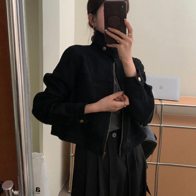 더블공주 빈티지 크롭 숏 자켓 아우터