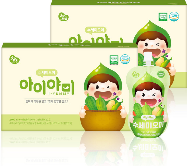 참든 아이야미 수세미오이 40포 수세미즙 수세미발효액 수세미액기스 발효액, 40개, 100ml