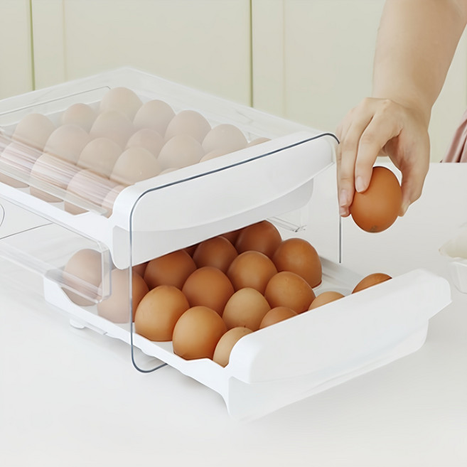 네이쳐리빙 에그쏙 2단 계란 트레이 보관용기 40구, 1개