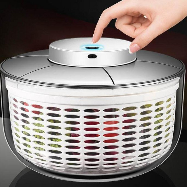 전동 야채 독일 한손 조작 가정용 김치 물기 제거 채소 나물 스텐 음식 스마트 전기탈수기(소형), 03.수동 탈수기, 1개