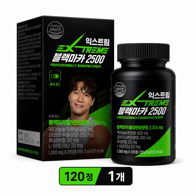 익스트림 블랙마카 2500, 1개, 120정
