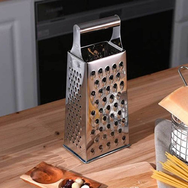 치즈 그레이터 4in1 강판 얇은 굵은 채칼 슬라이서 겸용, 1개